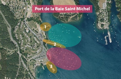 Plan de mouillage du port de la Baie Saint Michel